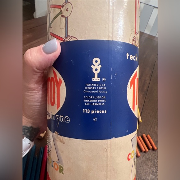 Vintage Tinkertoy Set - Picture 6 of 8